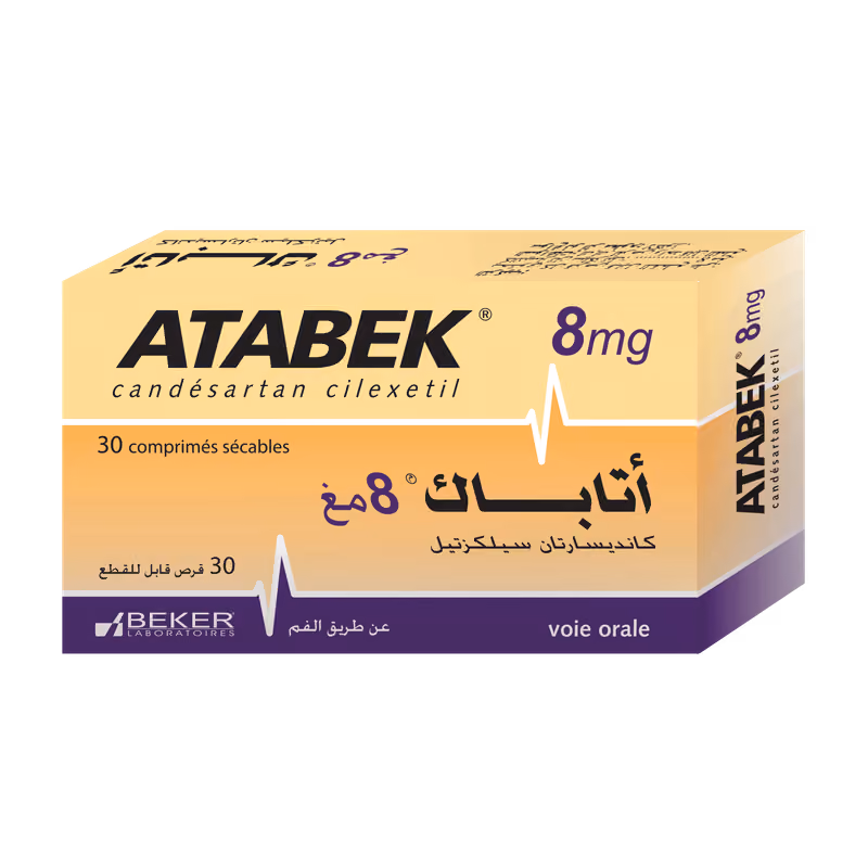 ATABEK — 8MG, COMPRIME SECABLE