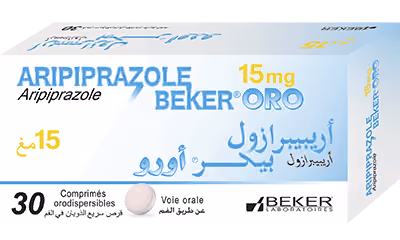 ARIPIPRAZOLE BEKER ORO — 15MG, COMPRIME ORODISPERSIBLE