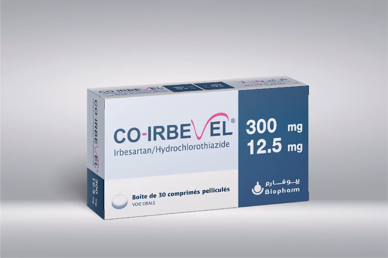 CO-IRBEVEL — 300MG/12,5MG, COMPRIME PELLICULE