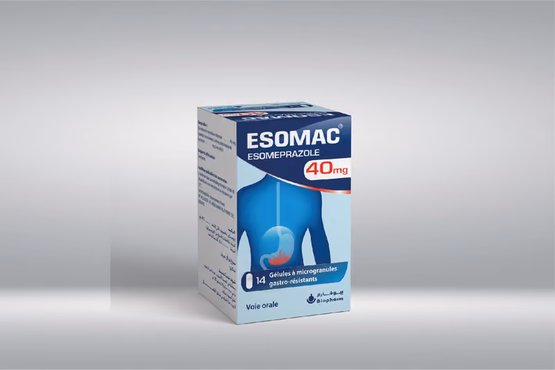 ESOMAC — 40 MG, GELLULE GASTRO RESISTANTE
