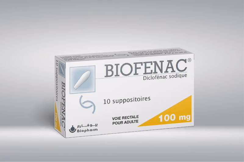 BIOFENAC — 100MG, SUPPOSITOIRE
