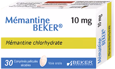 MEMANTINE BEKER — 10 MG, COMPRIME PELLICULE SECABLE