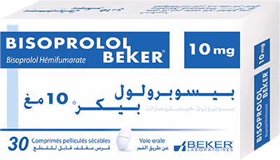 BISOPROLOL BEKER — 10MG, COMPRIME PELLICULE SECABLE