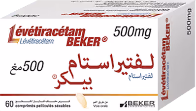 LEVETIRACETAM BEKER — 500MG, COMPRIME PELLICULE SECABLE