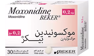 MOXONIDINE BEKER — 0,2MG, COMPRIME PELLICULE