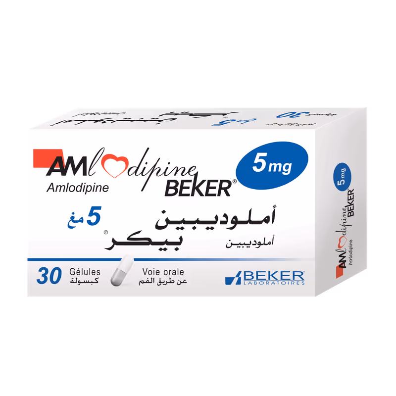 AMLODIPINE BEKER — 5MG, GELULE