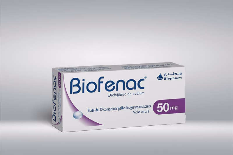 BIOFENAC — 50MG, COMPRIME PELLICULE GASTRO-RESISTANT