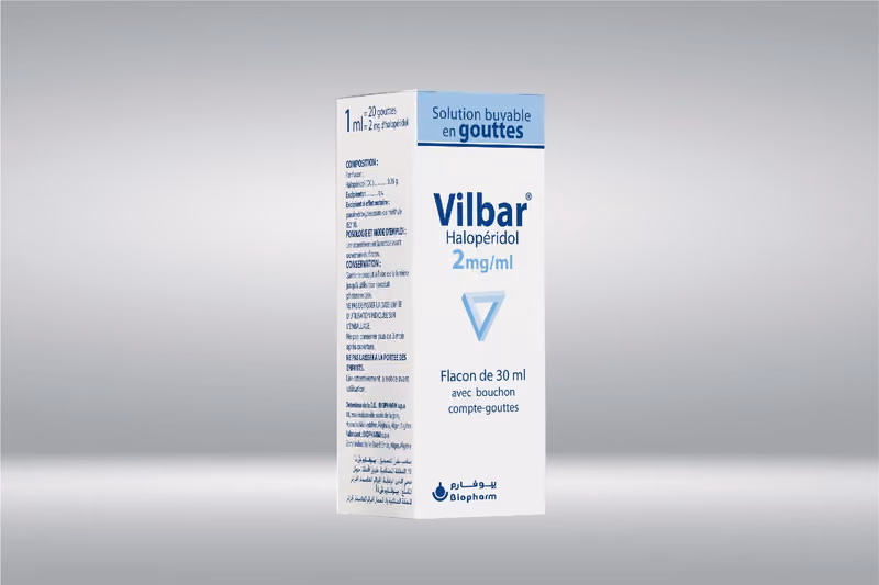 VILBAR — 2MG/ML, SOLUTION BUVABLE EN GOUTTES