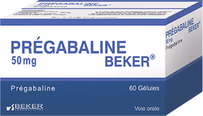 PREGABALINE BEKER — 50MG, GELULE