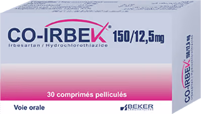 CO-IRBEK — 150MG/12,5MG, COMPRIME PELLICULE
