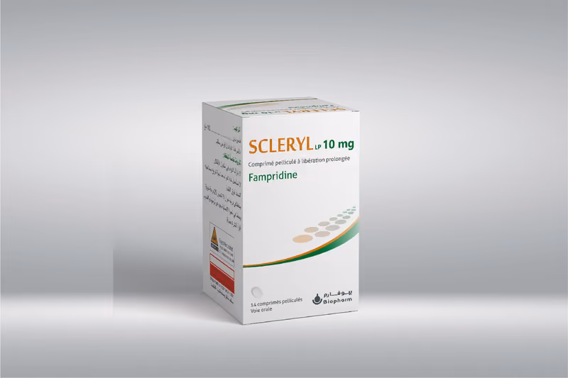 SCLERYL — 10MG, COMPRIME PELLICULE A LIBERATION PROLONGEE