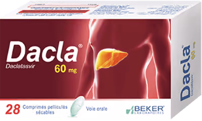 DACLA — 60MG, COMPRIME PELLICULE SECABLE