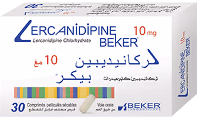 LERCANIDIPINE BEKER — 10MG, COMPRIME PELLICULE SECABLE