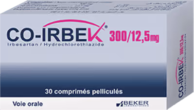 CO-IRBEK — 300MG/12,5MG, COMPRIME PELLICULE