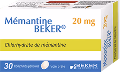 MEMANTINE BEKER — 20MG, COMPRIME PELLICULE